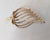 Vintage 1950s Signed Napier Modernist Goldtone Strawberry Brooch For Sale In Philadelphia - Image 6 of 7