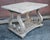 Mid 20th Century White Washed Two Tiered Side Table With Scroll Details For Sale In Washington DC - Image 6 of 7