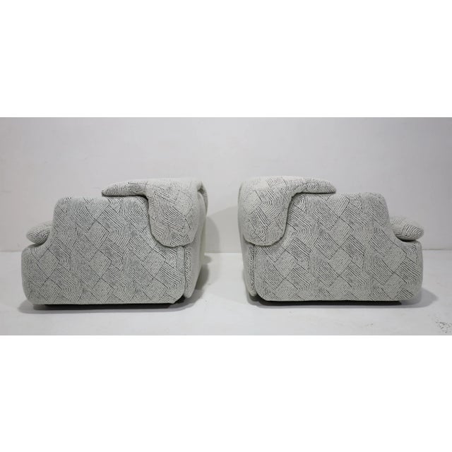 Mid 20th Century Pair of Alberto Rosselli for Saporiti Confidential Lounge Chairs For Sale - Image 5 of 12