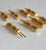 Gold Vintage Hollywood Regency Gilt Bamboo Corn Holders Set of 8 For Sale - Image 8 of 11