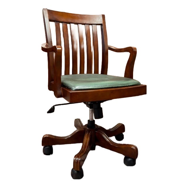 English Swivel Office Chair For Sale