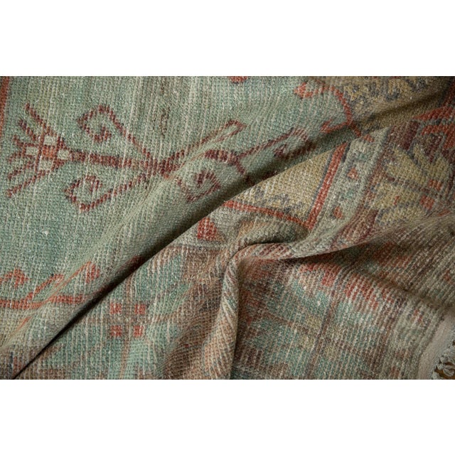 Textile Vintage Distressed Oushak Rug Runner - 5'6" x 11'10" For Sale - Image 7 of 12