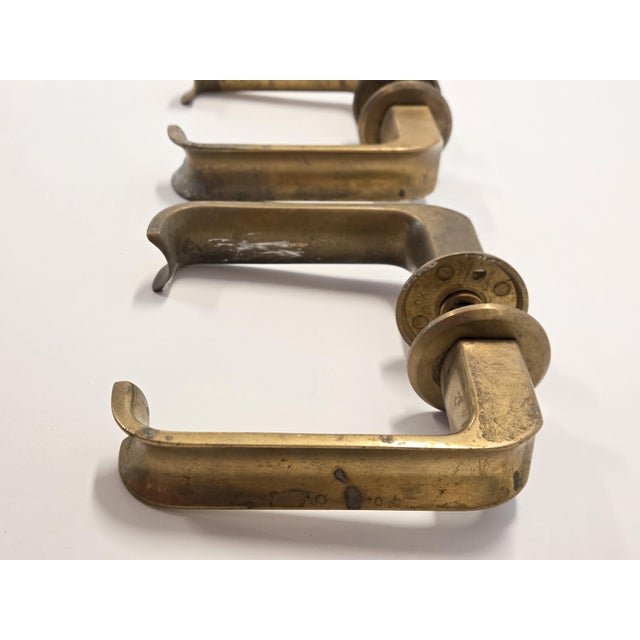 Copper Door Handles by Ilmari Tapiovaara, Finland, 1970s, Set of 2 For Sale - Image 8 of 15