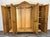 Vintage French Louis XVI Style Carved Oak 4-Door Wardrobe For Sale - Image 9 of 10