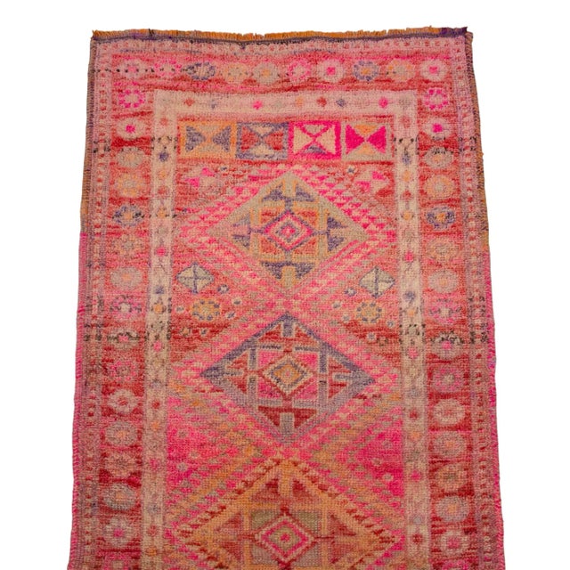 Vintage Turkish Hand-Knotted Short Runner Rug - 2′11″ × 7′9″ For Sale - Image 9 of 12