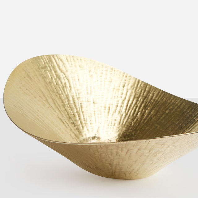 Metal Brass Bowl by Hayno Focken For Sale - Image 7 of 9