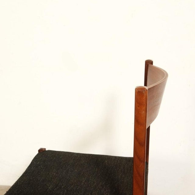 Set of Vintage Dining Chairs in Wood and Fabric, 1960s For Sale - Image 13 of 18