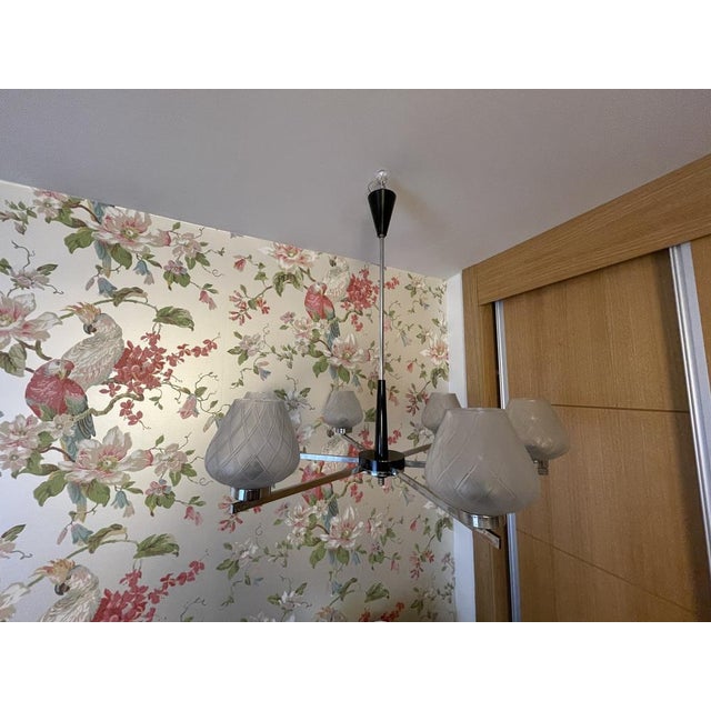 Metal Mid-Century Modern Pendant Lamp in Metal, 1950s For Sale - Image 7 of 18