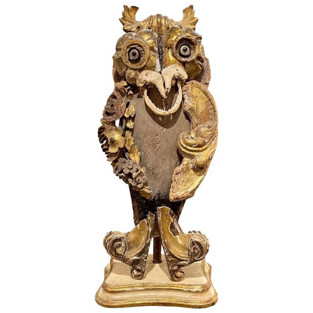 Late 18th Century Italian Fragment Owl Sculpture For Sale - Image 9 of 9