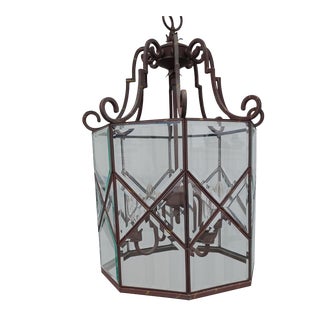 Mid-Century Modern Blown Glass Chandelier For Sale