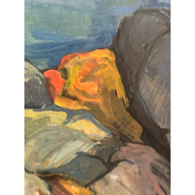 Stig Delang, Large Storm Clouds, Bohuslän, 1960s, Oil on Canvas, Framed For Sale - Image 9 of 14