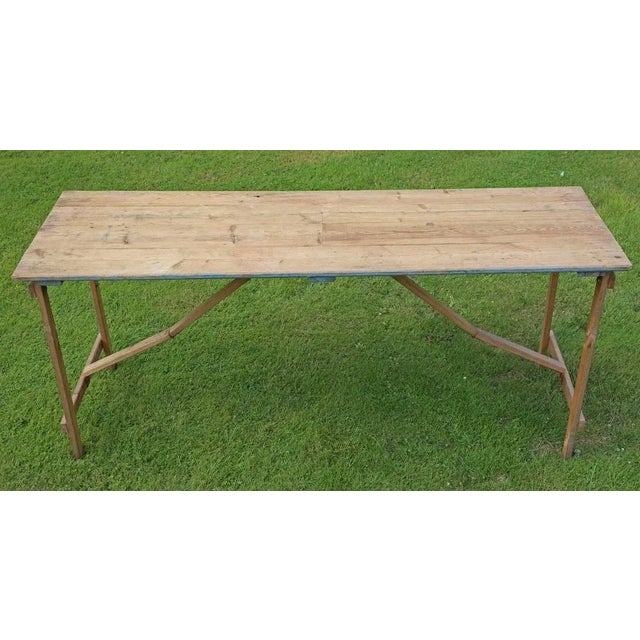 Vintage Garden Dining Table, 1950s For Sale - Image 4 of 4