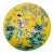 Antique Japanese Meiji Period Famille Jaune Porcelain Charger Plate by Yamatoku For Sale