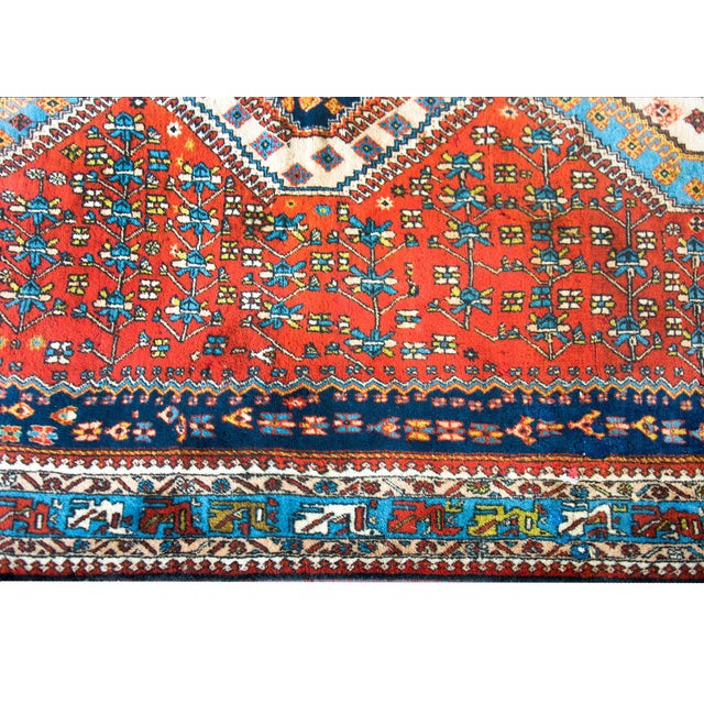 Red Vintage Yallameh Rug For Sale - Image 8 of 14