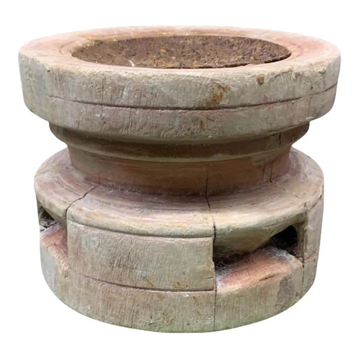 Vintage Indian Seed Extractor Candle Holder | Chairish