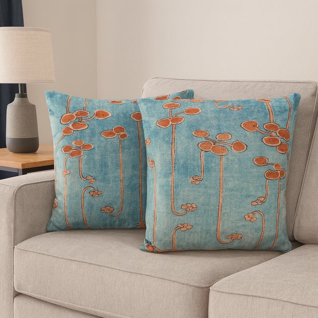 Arts & Crafts Exquisite Luxury Arts & Crafts Sofa Cushions – 1920s Design For Sale - Image 3 of 3