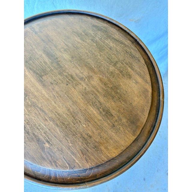 Wood Early 20th Century French Thonet Style Bentwood Side Table For Sale - Image 7 of 12