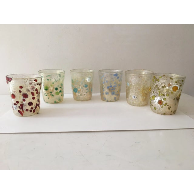 2000s "Murrisa Murano Glass" Glasses- Set of 6 For Sale - Image 11 of 11