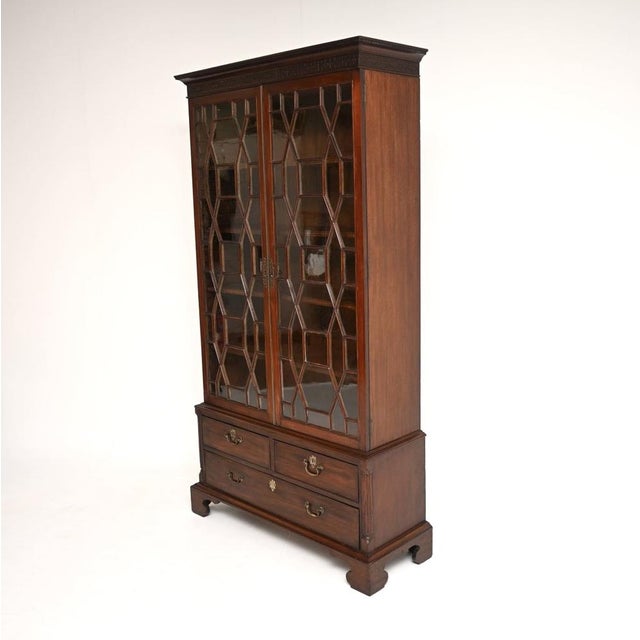 Wood Antique Georgian Bookcase, 1800s For Sale - Image 7 of 12