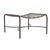 Brown Jordan Kantan Aluminum Suncloth Ottoman, Textured Pewter frame with Mica fabric For Sale - Image 12 of 12