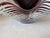 Late 20th Century Signed Mark Wagan Studio Art Glass Sculpture Ruby Red Orb Latticino Centerpiece For Sale - Image 9 of 12