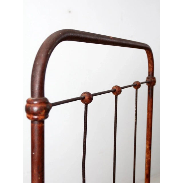Metal Antique Iron Bed For Sale - Image 7 of 11