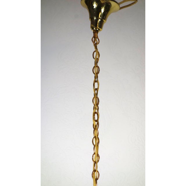 Vintage Brass and Lead Crystal Pendant from Palwa, 1960s For Sale - Image 10 of 14