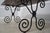 Scrolled Iron Base Coconut Top Dining Room Table For Sale In Philadelphia - Image 6 of 14