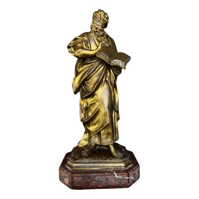 Late 19th Century Bronze & Pewter Sculpture by Bertini, 1890 For Sale