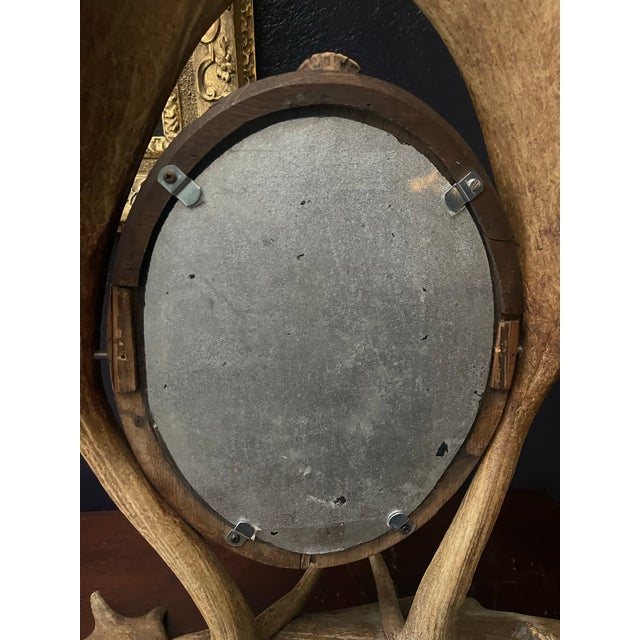 Early 20th Century Antler Vanity Mirror For Sale - Image 12 of 12