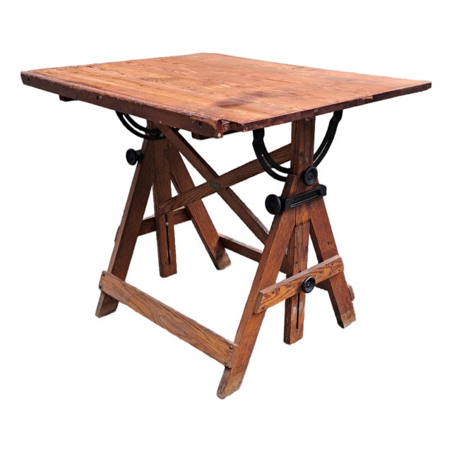 Antique Keuffel & Esser Popular Drawing Table For Sale