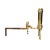 American Late Federal Brass Andirons - A Pair For Sale - Image 10 of 13