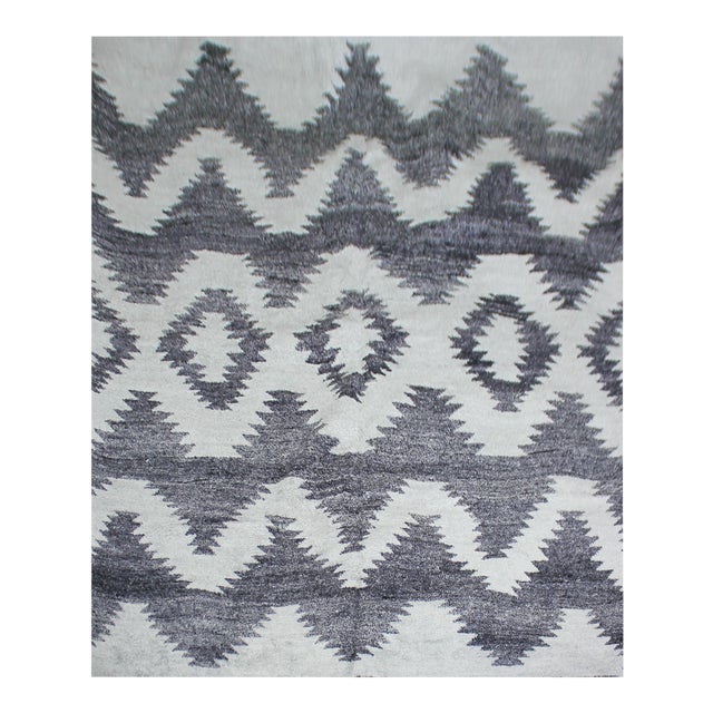 Hand Knotted Bamboo Rug by Aara Rugs Inc. - 12' X 9' For Sale