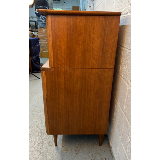 Kent Coffey "Eloquence" Mid-Century Modern Walnut Highboy Dresser For Sale - Image 12 of 15