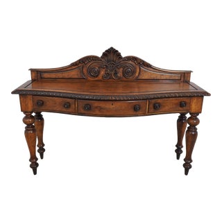 Ralph Lauren Country French Distressed Walnut Sideboard For Sale