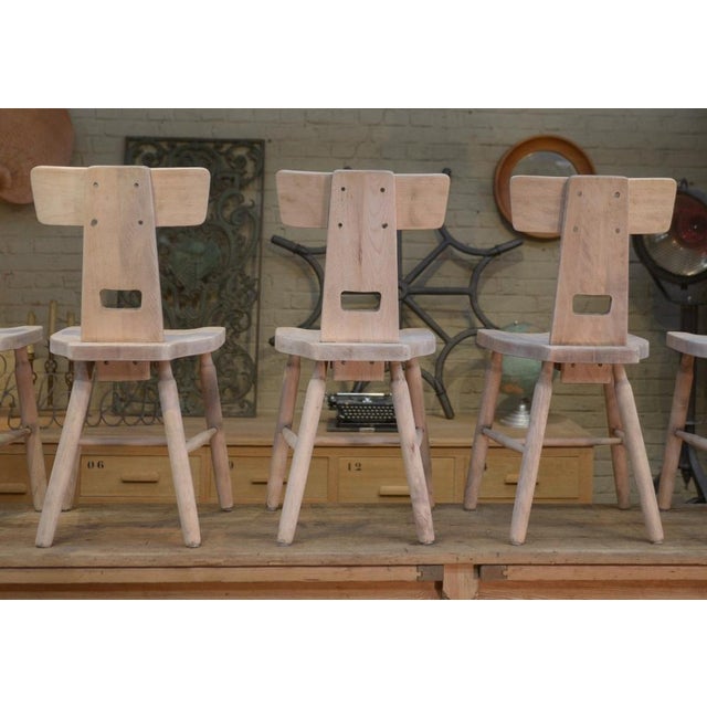 Beech Dining Chairs, 1960, Set of 3 For Sale - Image 4 of 11