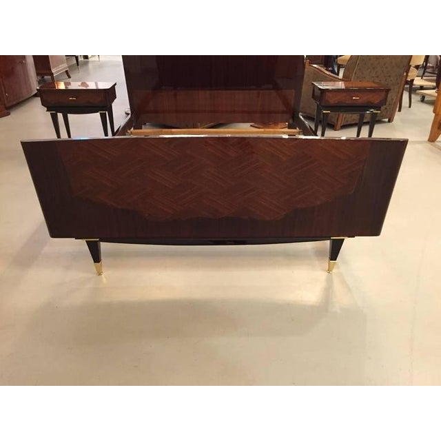 French Art Deco Bedroom Set Bed, Nightstands and Armoire Chairish