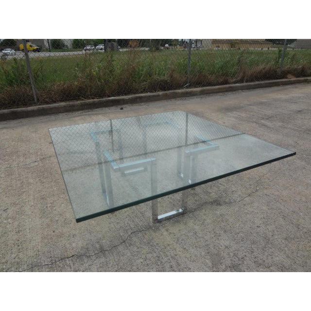 Mid-Century Modern Chrome Coffee Table After Milo Baughman For Sale - Image 9 of 12