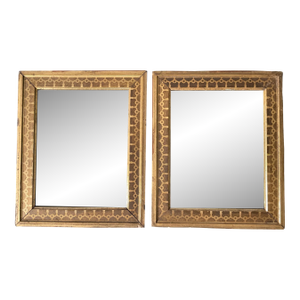 Antique Gilt Wall Mirrors—A Pair