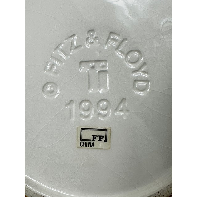 Asparagus Vintage Hand Painted Cachepot For Sale - Image 8 of 10