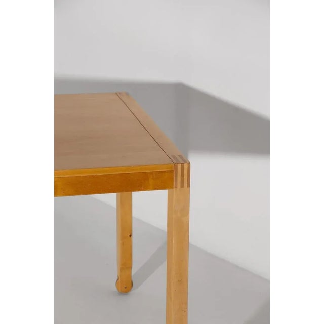 Tan Italian Wooden Dining Table, 1970s For Sale - Image 8 of 10
