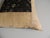 Raw Silk Square Decorative Asian Pillow Natural color woven textile with black hand-blocked pattern. Zipper closure...