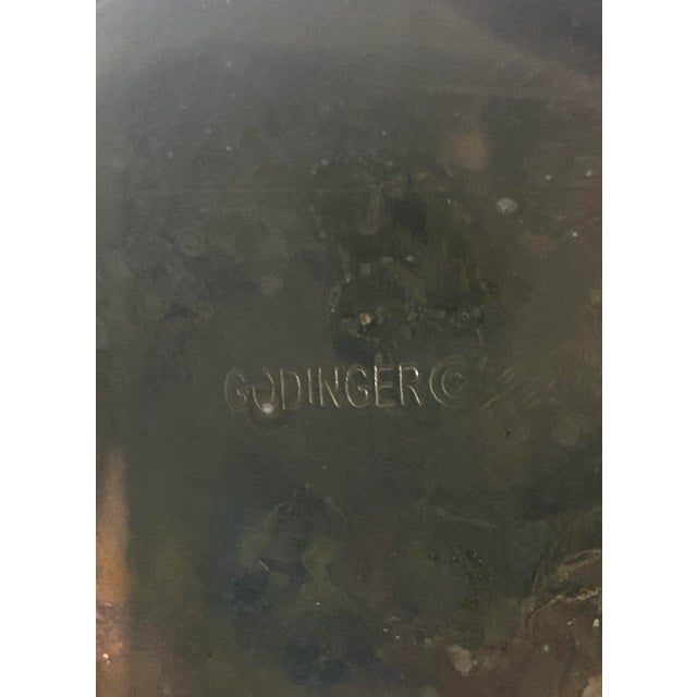 Late 20th Century Godinger Silverplate Centerpiece With Mirrored Base, Candle Holders, and Vase For Sale In Orlando - Image 6 of 7