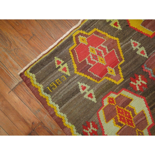 Early 21st Century Bold Geometric Turkish Kilim For Sale - Image 5 of 6