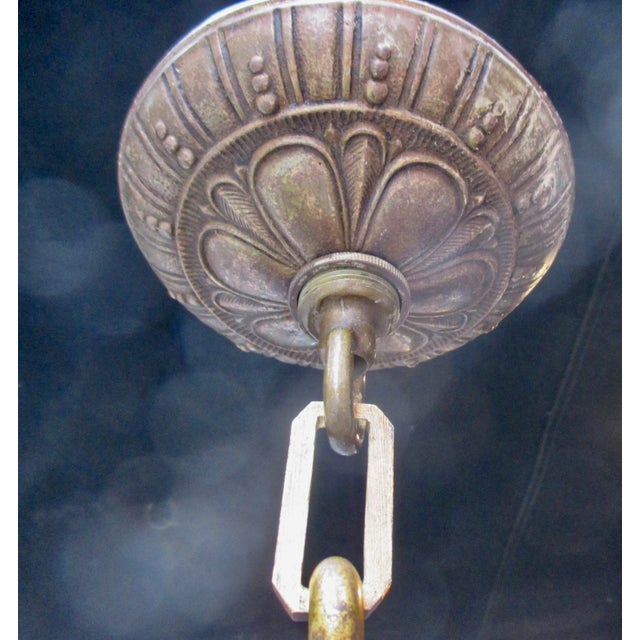 French Gilt Bronze 8 Light Crystal Chandelier Circa 1900 For Sale - Image 9 of 18