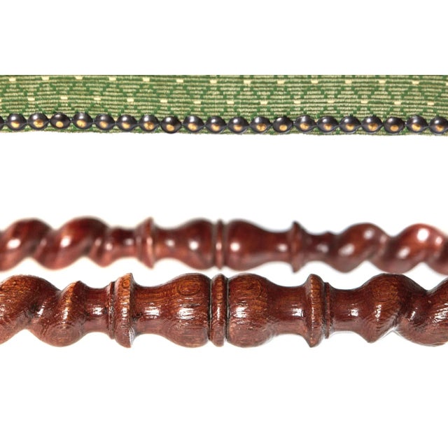 Wood Large Victorian Carved Oak Throne Armchair For Sale - Image 7 of 11