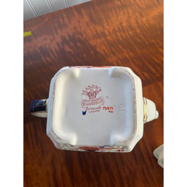 Ceramic 1930’s Mason’s Brocade Teapot England For Sale - Image 7 of 7