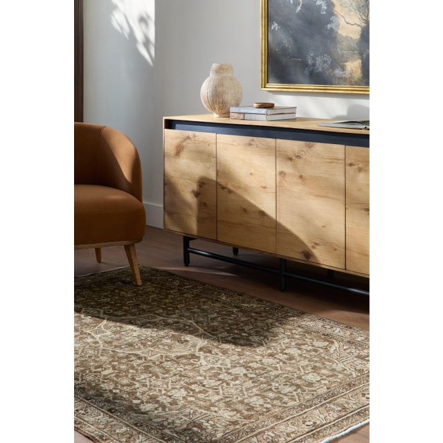 Antique Malayer Scatter Rug c1920 Dimensions: 4'3" x 6'7" Material: Wool, Cotton Construction: Hand knotted Pile: Low...