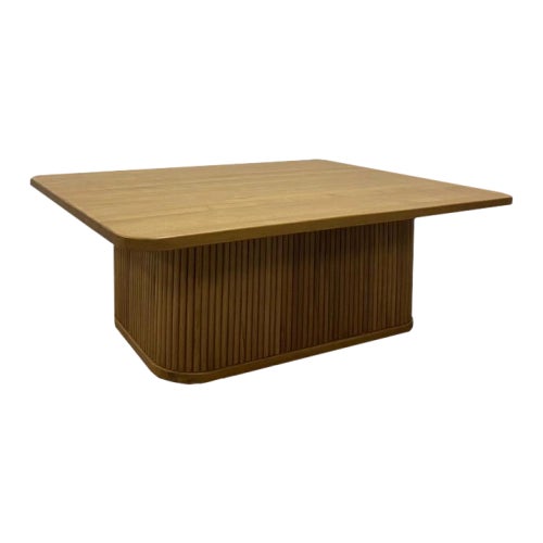 Our solid beech wood coffee table, featuring a unique slatted leg design that adds a touch of modern sophistication. This...