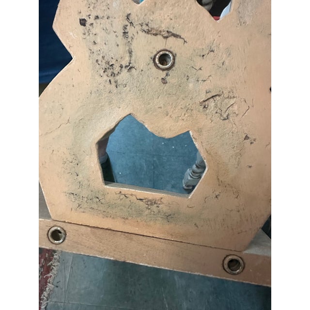 1970s Vintage Whitewashed Wall Brackets, a Pair For Sale - Image 5 of 7